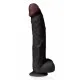 Realistic Dildo Captain Red Prodigy TPE Black 34,5 cm