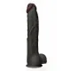 Realistic Dildo Captain Red Prodigy TPE Black 34,5 cm