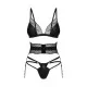 Conjunto de Lencería Obsessive XS/S 3 Piezas