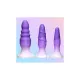 Plug Anal XR Morado Silicona Set 3 Piezas