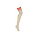 Stockings with Garter Obsessive 838-STO-3 Red S/M