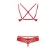 Conjunto de Lencería Obsessive 860 Rojo S/M
