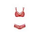 Conjunto de Lencería Obsessive 860 Rojo S/M
