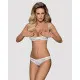 Conjunto de Lencería con Encaje Obsessive Alabastra Blanco S/M