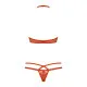 Underwear Set Obsessive 838-SET-3 Red S/M