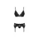 Lace Underwear Set Obsessive 810-SEG-1 Black L/XL