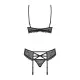 Underwear Set Obsessive 818-SEG-1 Black L/XL