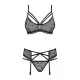 Underwear Set Obsessive 818-SEG-1 Black L/XL