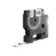 Laminated Tape for Labelling Machines Dymo 18488 White Black/White 12 mm
