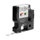 Laminated Tape for Labelling Machines Dymo 18444 White Black/White 12 mm