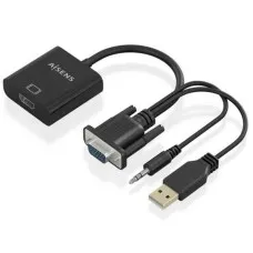 Adaptador HDMI a VGA con Audio Aisens A115-0872 Negro 20 cm