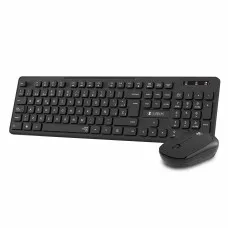 Teclado y Ratón Inalámbrico Subblim SUBKBC-CSSW10 Negro Qwerty Español QWERTY
