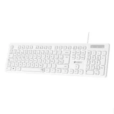 Teclado Subblim SUBKBC0SSK51 Blanco Qwerty Español