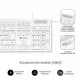 Teclado Subblim SUBKBC0SSK51 Blanco Qwerty Español