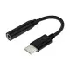 Adaptador USB-C a Jack 3.5 mm Aisens A109-0348 Negro 15 cm (1 unidad)