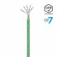 FTP Category 7 Rigid Network Cable Aisens AWG23 Green 305 m