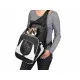 Pet Backpack Trixie Savina Black Grey Polyester 30 × 33 × 26 CM