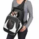 Pet Backpack Trixie Savina Black Grey Polyester 30 × 33 × 26 CM