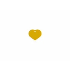 Identification plate Imarc Heart Yellow Golden