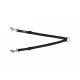 Acople Correa 2 Perros Trixie Premium Negro