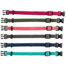 Dog collar Trixie Green Graphite Fuchsia Coral Indigo Azul Océano S/M 17-25 cm (6 Units)