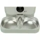 Pet feeding dish Trixie White Stainless steel Plastic 500 ml 32 x 5 x 16 cm