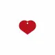 Identification plate Imarc Heart Red
