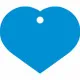 Placa identificativa Imarc Heart Azul
