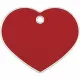 Identification plate Imarc Heart Red