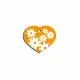 Placa identificativa Imarc Heart Amarillo Naranja