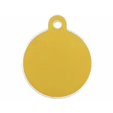 Identification plate Imarc Circle Yellow Golden