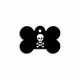 Identification plate Imarc Bone Black