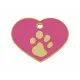 Identification plate Imarc Heart Pink Golden