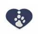 Identification plate Imarc Heart Blue Silver