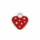 Identification plate Imarc PetScribe Passion Red Silver