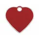 Identification plate Imarc Heart Red