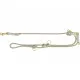 Adjustable dog leash Trixie Soft Rope Grey Light grey S S/XL