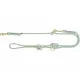 Adjustable dog leash Trixie Soft Rope Green Mint S S/XL