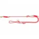 Adjustable dog leash Trixie Soft Rope Red Cream S S/XL