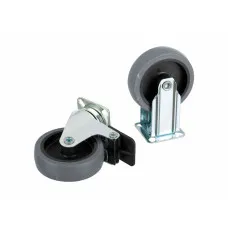 Ruedas Trixie Negro Plástico Transportín 4 Unidades