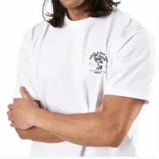 Camiseta de Manga Corta Hombre Snatch & Clash Day Off Blanco