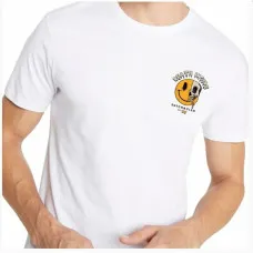 Camiseta de Manga Corta Hombre Snatch & Clash Death Inside Blanco