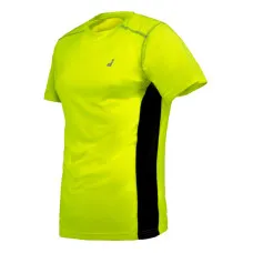 Camiseta de Manga Corta Hombre Joluvi Amarillo Negro