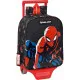School Rucksack with Wheels Safta Spiderman Hero Black 22 x 27 x 10 cm