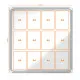 Bulletin board Esselte White Aluminium Crystal 100 x 97,2 x 4,5 cm