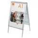 Bulletin board Nobo Aluminium polypropylene
