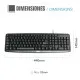 Teclado iggual CK-BASIC-105T QWERTY USB Negro Español Mono (1 Pieza)