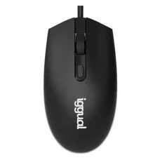 Ratón iggual IGG317624 Blanco Negro
