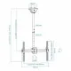 TV Ceiling Support TooQ LPCE1170TSLI-B 37-70