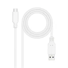 Cable USB-C a USB NANOCABLE 10.01.4001-W Blanco 1 m